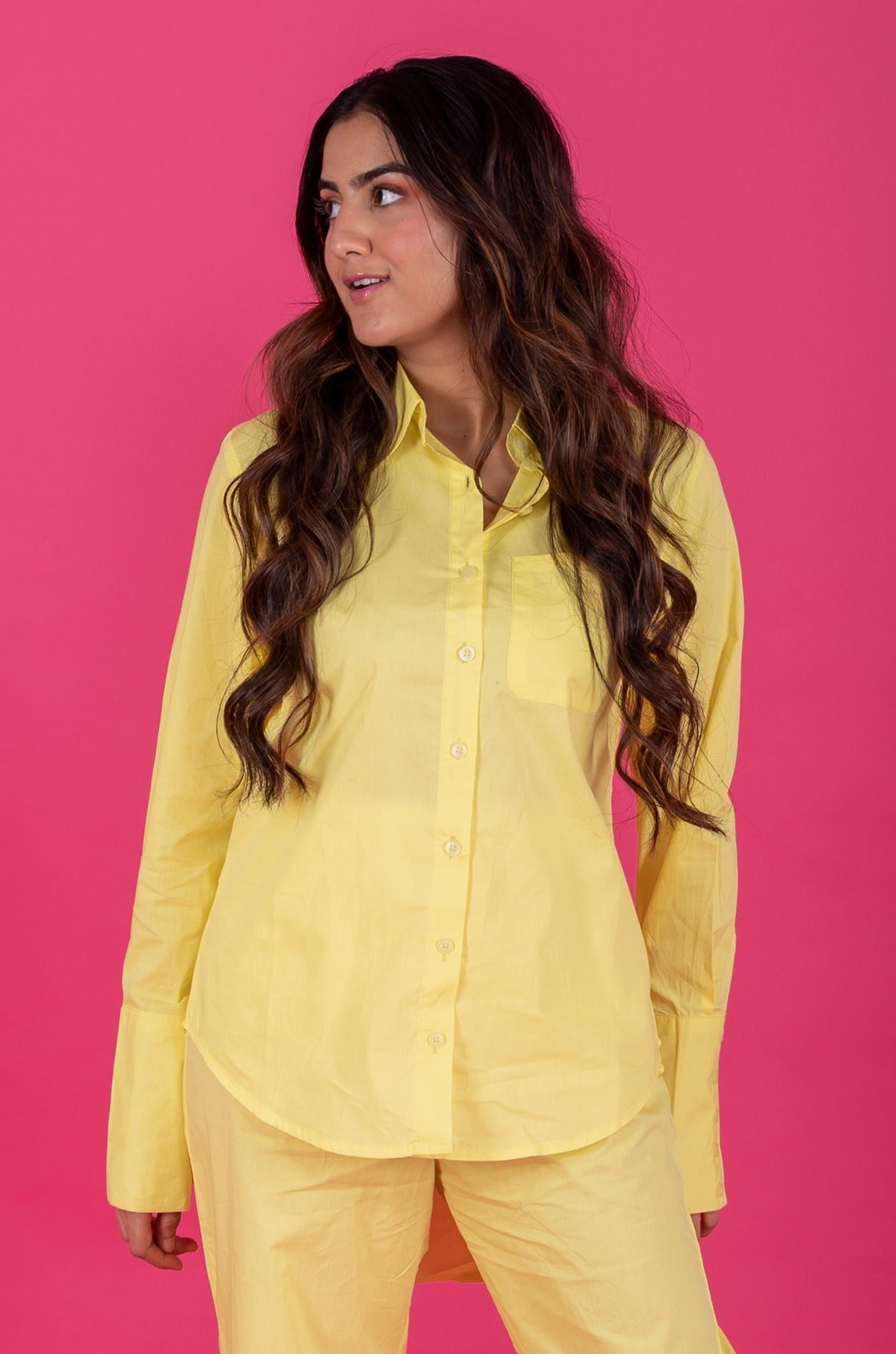 Solid Color Full Sleeve Shirt