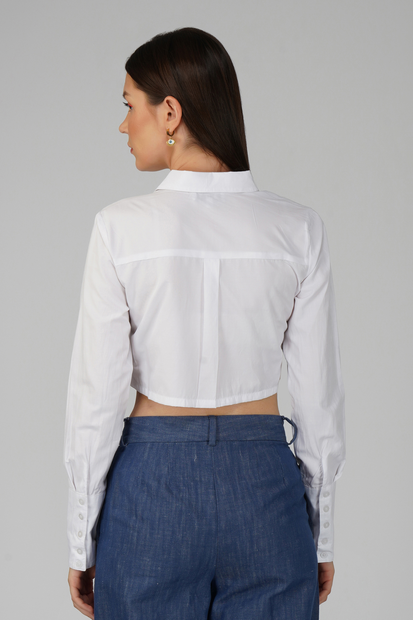 Crop Shirt with Pockets