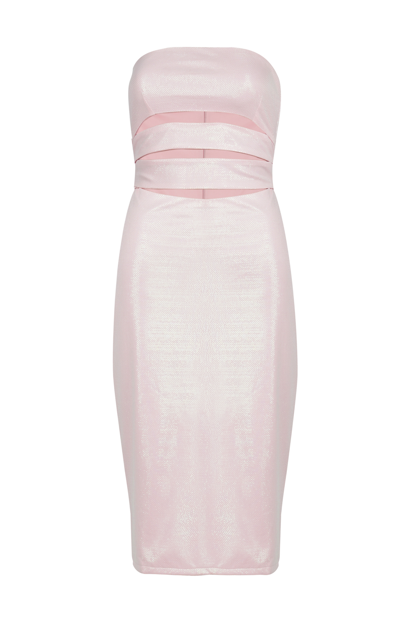 Luxe Baby Pink Cut-out Short Tube Dress